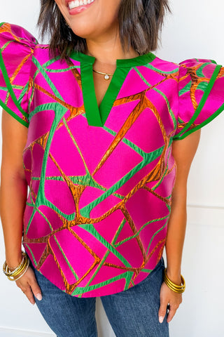 Girls Night Out Magenta Top