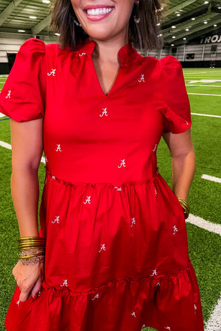 The Ivy Mini  Dress in Alabama Small Logos by Mary Square