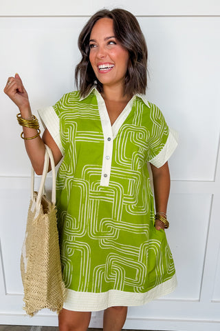 Chartreuse Chic Dress