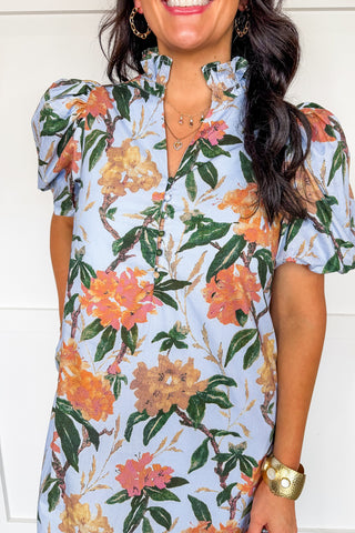 Sunday Brunch Floral Midi Dress