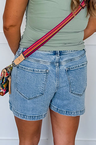 The Emily Denim Mini Skort by Vervet