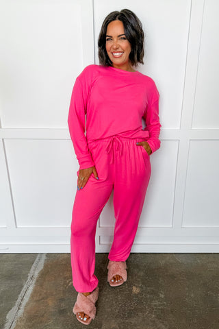 The Sophie Jogger Set in Pink by Mary Square