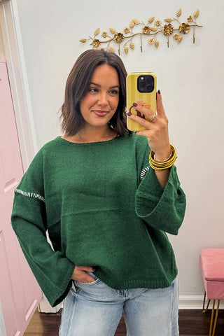 Evergreen Stitch Sweater