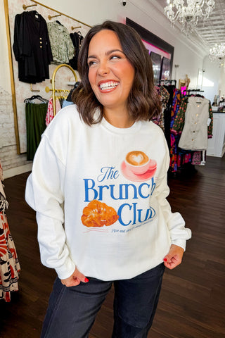 The Brunch Club Fleece Lined Graphic Sweatshirt