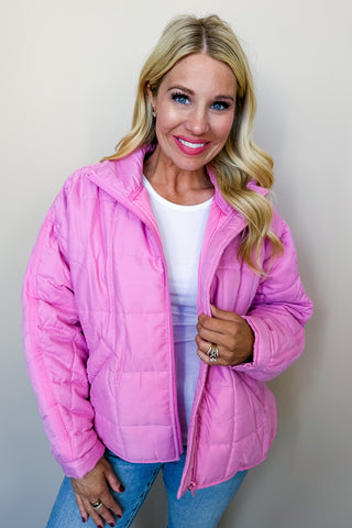 Bubblegum Dream Puffer Jacket