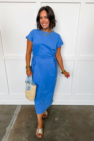 The Easy Tie Side Midi Dress