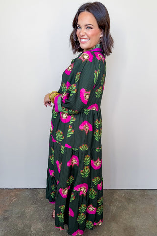 Emerald Bloom Dress