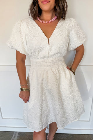 Sophisticated in Ivory Dress