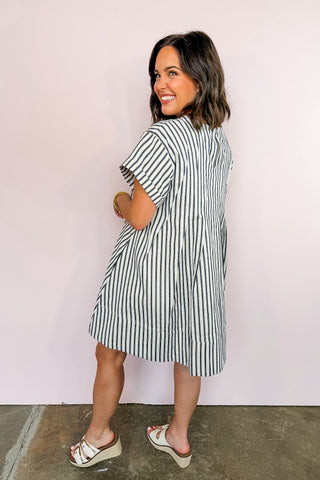 Darling Navy Stripe Dress