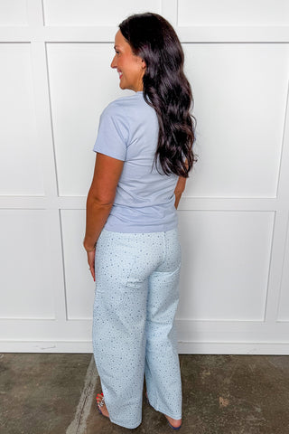 Always In Rotation Tee in Light Blue
