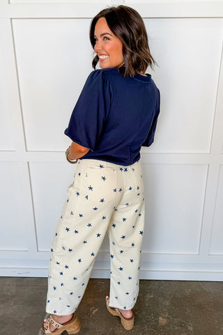 All-Star Cream Barrel Jean
