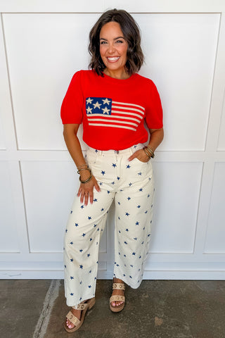 All-American Knit Flag Top