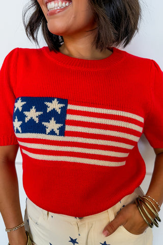 All-American Knit Flag Top