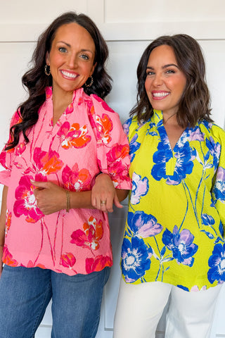 Color Me Floral Blouse in Pink
