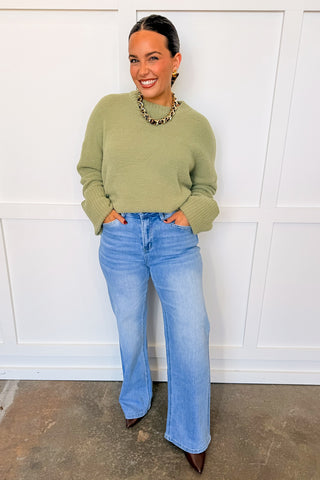 Mica Straight Leg High Rise Light Jeans