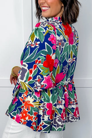Garden Peplum Blouse
