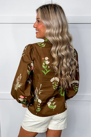 The Juliette Top in Brown