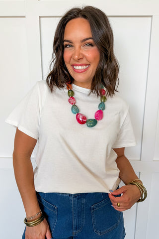 Hot Pink Deal - Effortless Basic Tee