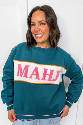 Mahjong Varsity Crewneck Pullover