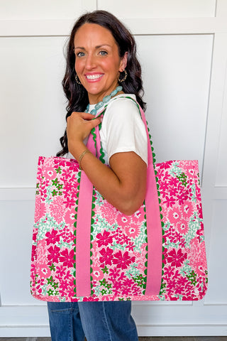 The Monaco Tote in Petal Perfect by Mary Square