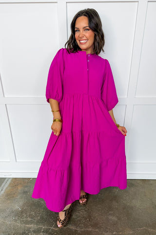 Magenta Maxi Dress