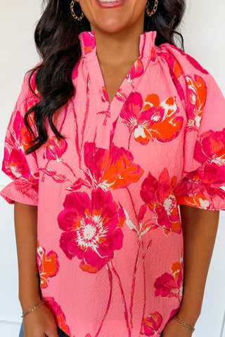 Color Me Floral Blouse in Pink