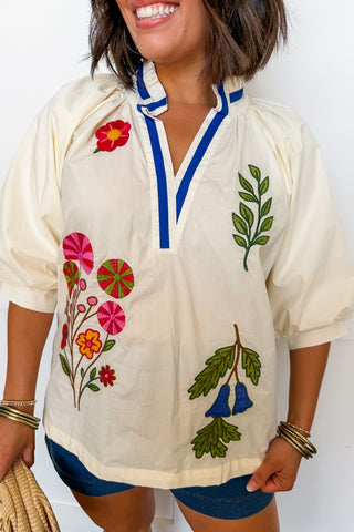 The Bluebell Garden Top
