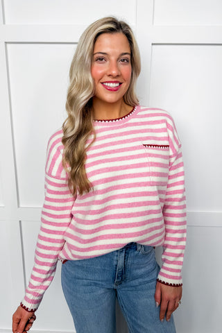 Long Sleeve Striped Sweater