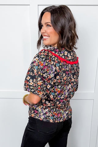 The Scarlet Garden Ruffle Blouse