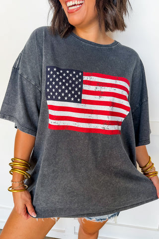 Usa Classic Oversized Graphic Tee