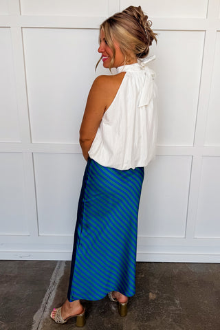 Classical Moment Halter Style Bow Top