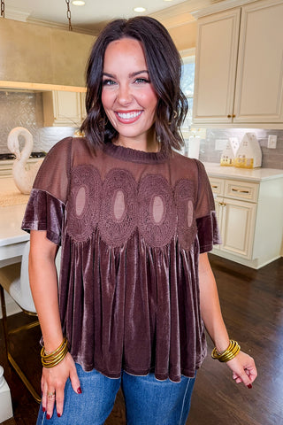The Cocoa Lace Top