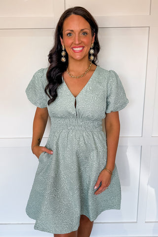 Sophisticated in Sage Dress