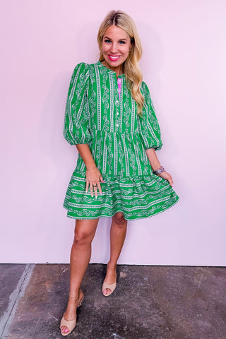The Cooper Green Tiered Dress Jules & James Boutique The Cooper Green Tiered Dress Jules & James Boutique