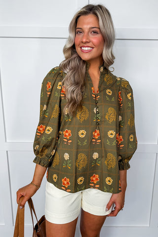 The Meadow Paisley Top