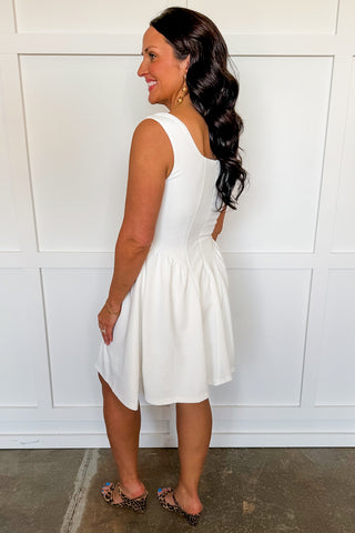 For The Moment Dress in Off White