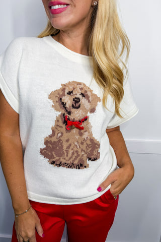 Puppy Knit Top