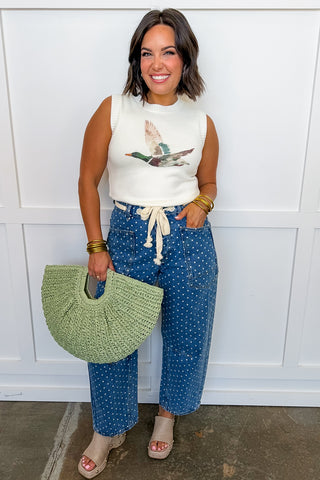Mallard Moment Knit Sleeveless Top