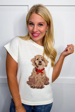 Puppy Knit Top