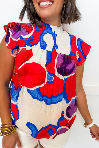 The Star Spangled Bloom Top