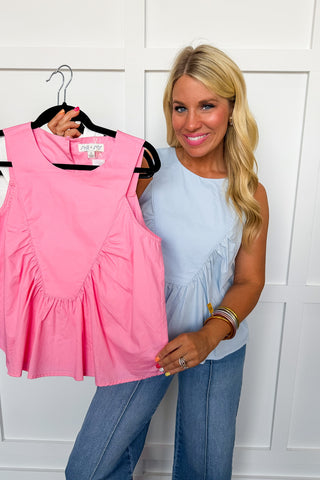 Sweet Breeze Swing Top in Pink
