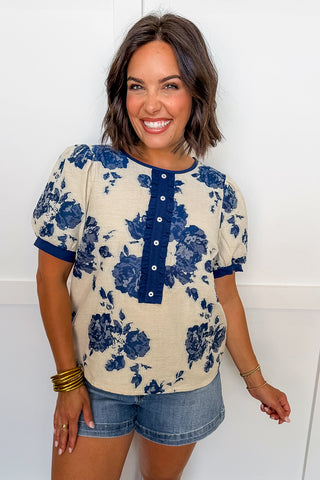 Porcelain Floral Top