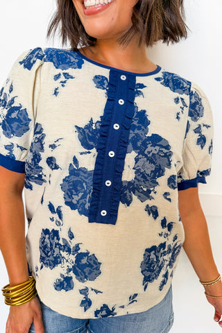 Porcelain Floral Top