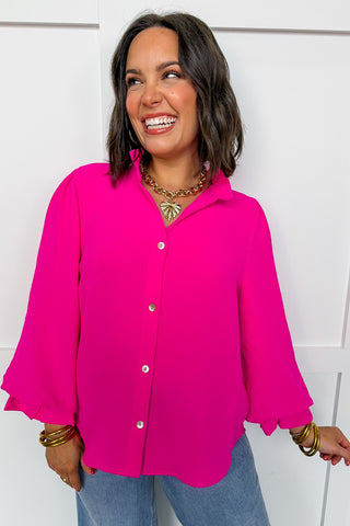 On The Bright Side Top in Pink