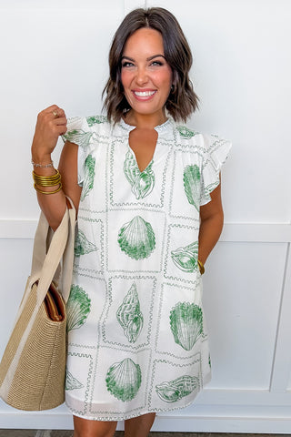 The Renee Seashell Bay Shift Dress