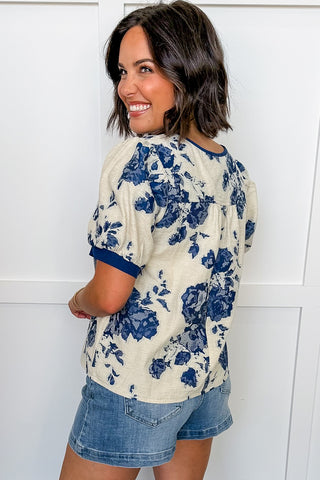 Porcelain Floral Top