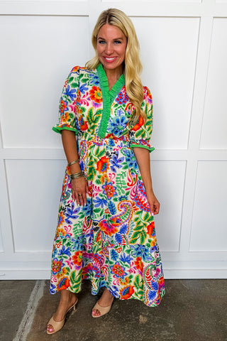 The Juliette Maxi Dress in Colors Of Cabo