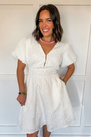 Sophisticated in Ivory Dress