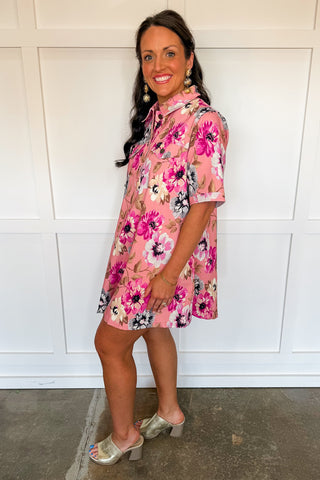 Bloom & Blush Collared Dress