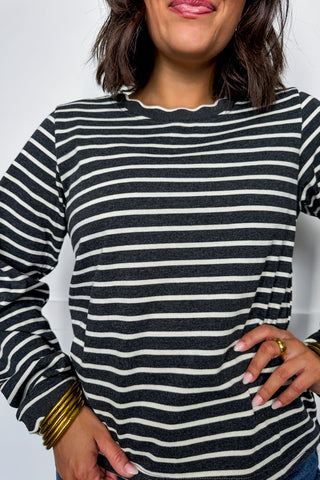 Striped Long Sleeve Top